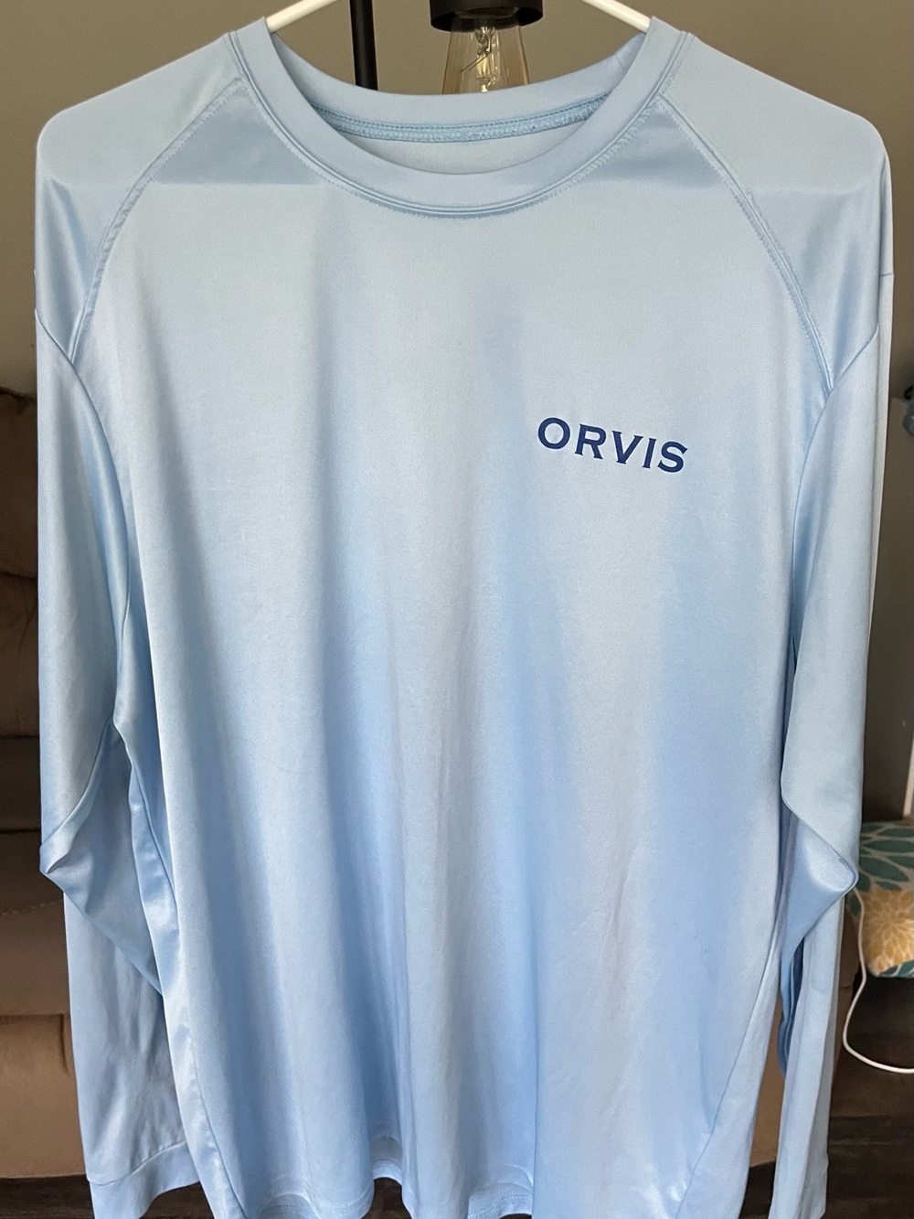 Orvis Men’s Light Blue Long-Sleeve Swim Shirt